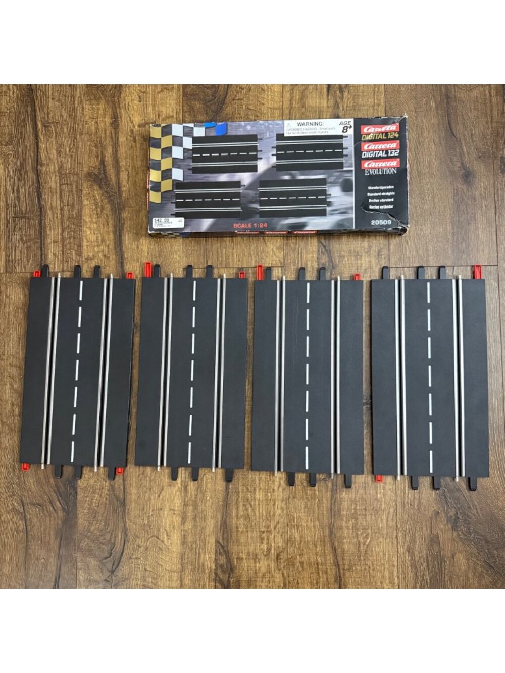 Carrera Digital 124 Standard Straight Track Extension Pack 4-Pc. Model 20509